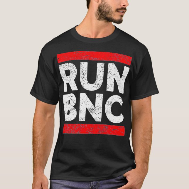 RUN BNC Funny Audio Engineer Premium T-Shirt (Front)