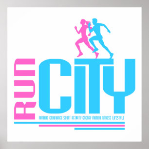 Run city poster