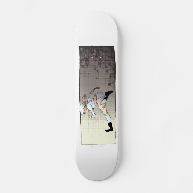 Run Devil Run Anime Girl Skateboard (Front)