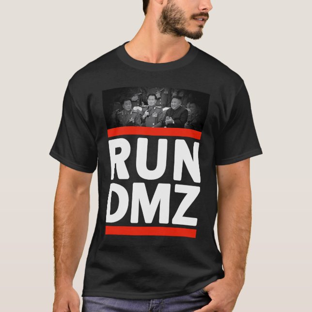 Run DMZ  North Korea T-Shirt (Front)
