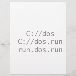 Run DOS, funny geeky