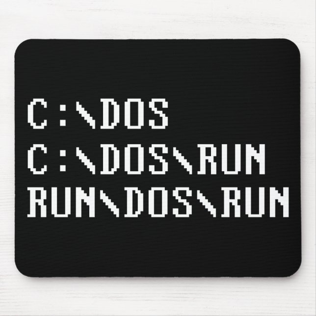 RUN DOS RUN MOUSE MAT (Front)