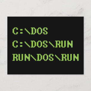 run dos run postcard