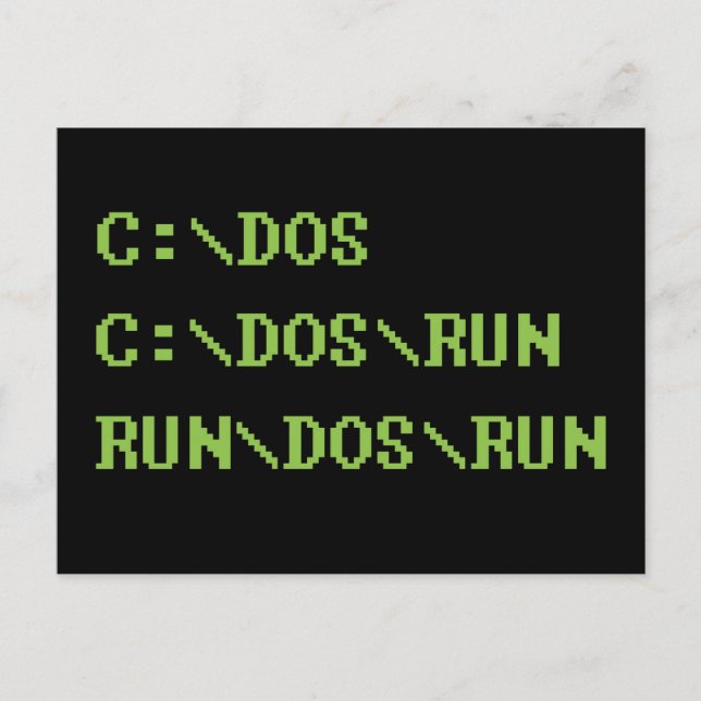 run dos run postcard (Front)