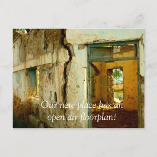 Run Down House We Moved Change of Address Cards