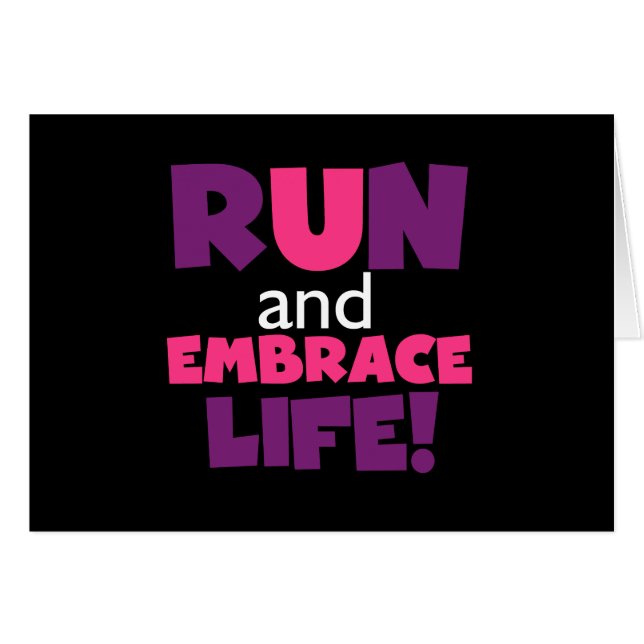 Run Embrace Life Purple Pink (Front Horizontal)