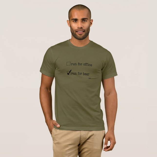Run For Beer Tee (Front Full)