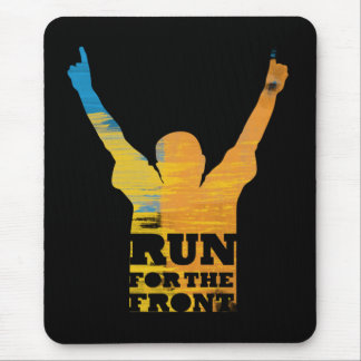 Run For the Front: Watercolor Mouse Mat