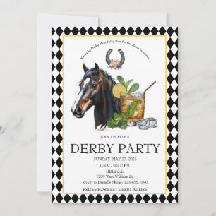Run for the Roses Kentucky Derby Party Invitation 