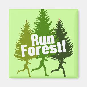 Run Forest, Protect the Earth Day Magnet