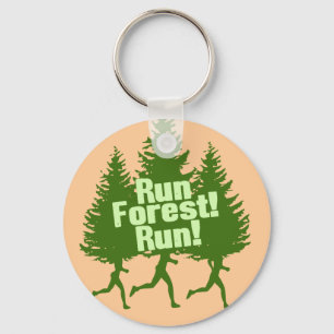 Run Forest Run Key Ring