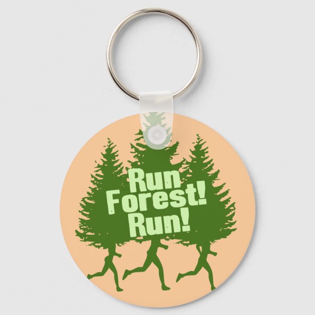 Run Forest Run Key Ring (Front)