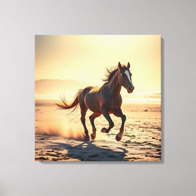 run free canvas print (Front)