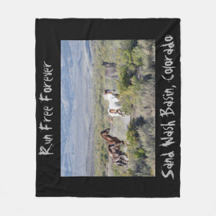 Run Free Forever Fleece Blanket