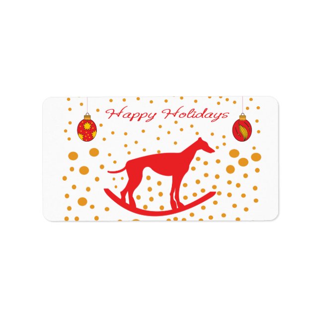 Run Free - Save the Greyhounds! Label (Front)