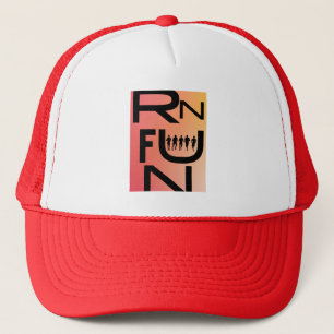 “Run Fun” Trucker Hat – Sporty & Playful Running