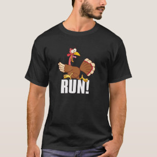 Run Funny Thanksgiving Running 5k Race Turkey Trot T-Shirt