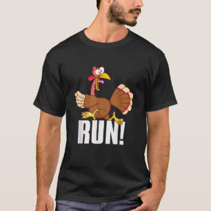 Run Funny Thanksgiving Running 5k Race Turkey Trot T-Shirt