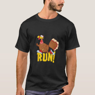 Run Funny Thanksgiving Running 5k Race Turkey Trot T-Shirt