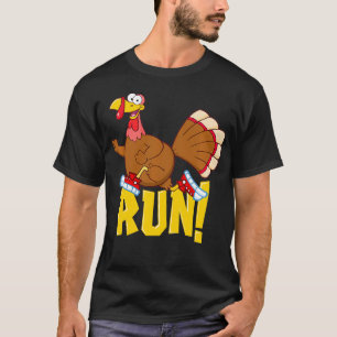 Run Funny Thanksgiving Running 5k Race Turkey Trot T-Shirt