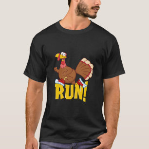 Run Funny Thanksgiving Running 5k Race Turkey Trot T-Shirt