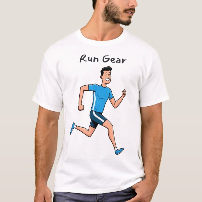 Run Gear – Inspirational Running T-Shirt (Front)