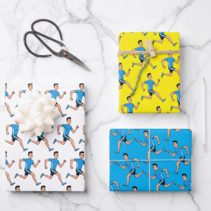 Run Gear – Inspirational Running Wrapping Paper Sheet