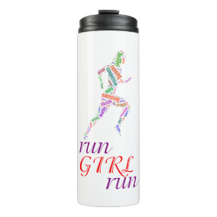 Run girl, run thermal tumbler