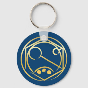 Run! gold key ring