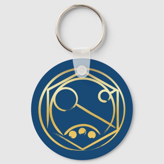 Run! Gold Key Ring (Front)