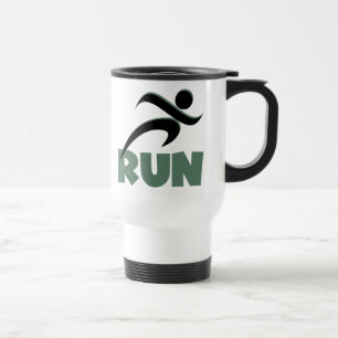 RUN Green Travel Mug