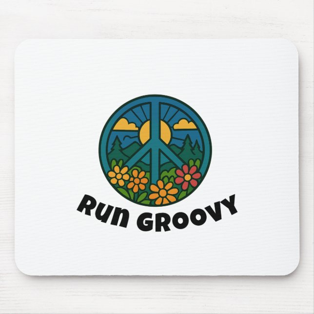 Run Groovy Mouse Mat (Front)