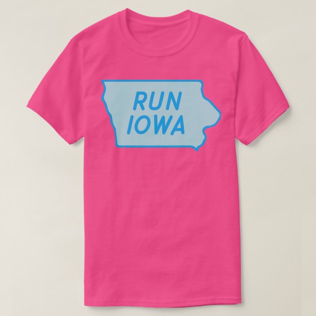 Run Iowa T-Shirt (Design Front)