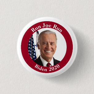 Run Joe Run - Joe Biden - 2020 3 Cm Round Badge
