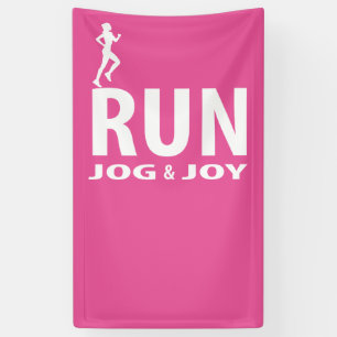 Run, jog and joy banner