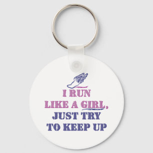 Run Like a Girl Key Ring