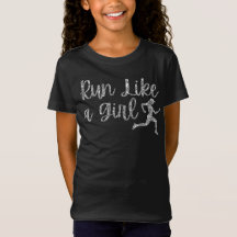 Run Like A Girl Runner Glitter