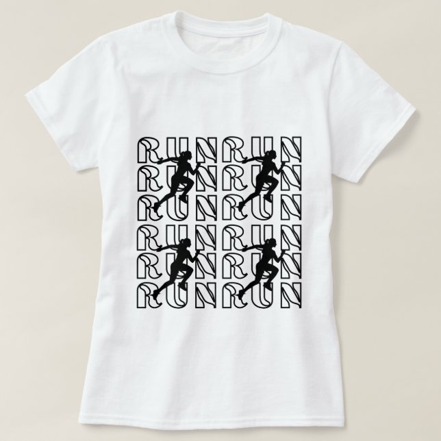 Run like a girl T-shirt (Design Front)