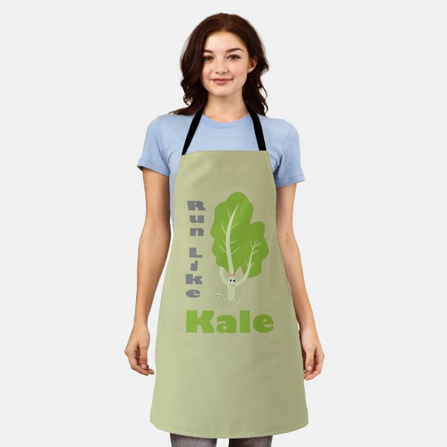 Run Like Kale! Apron (Worn)