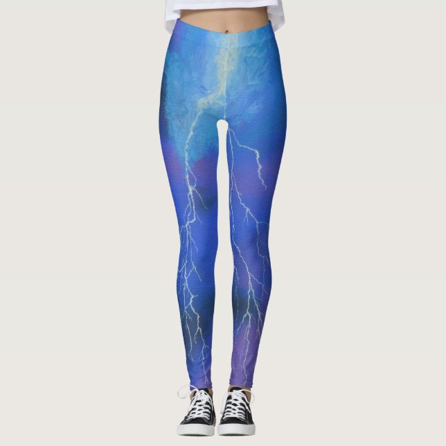 Run Like Lightning - Leggings (Front)