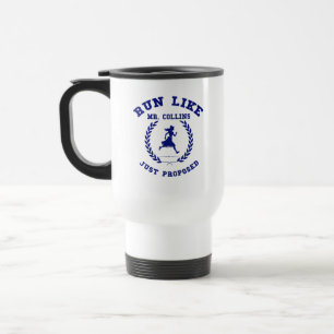 Run Like Mr. Collins Literary Humour, Classic Nove Travel Mug