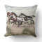 Run Like the Wind - Galloping Paint Horses Pillow