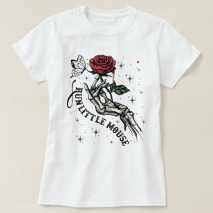 Run Little Mouse Rose Skeleton Haunting Adeline T-Shirt
