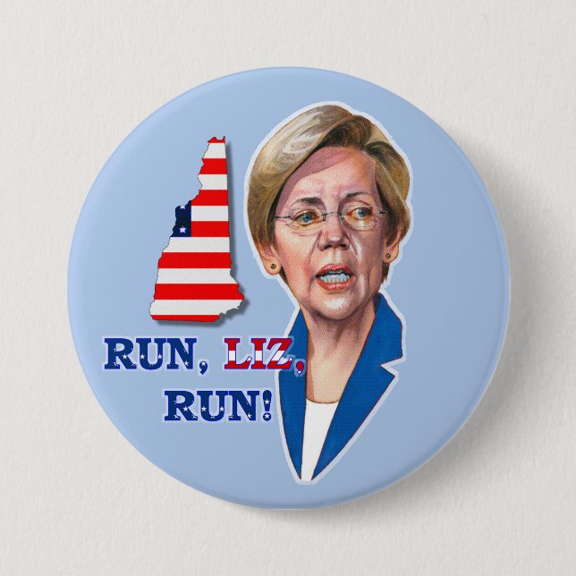 Run, Liz, Run! 7.5 Cm Round Badge (Front)
