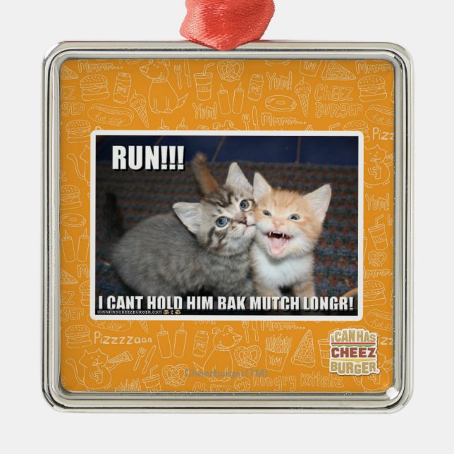 RUN!!! METAL TREE DECORATION (Front)