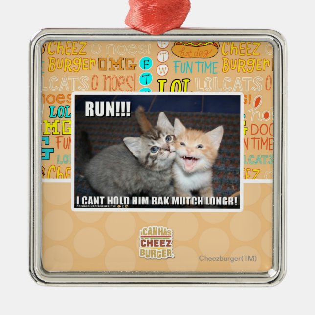 RUN!!! METAL TREE DECORATION (Front)