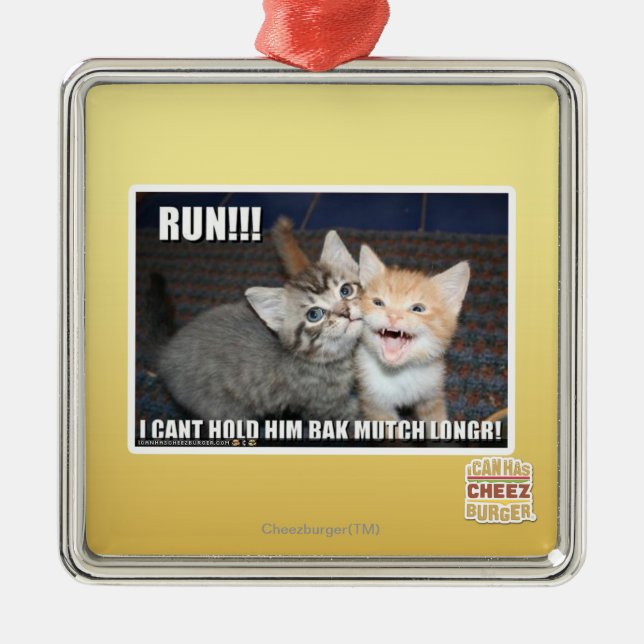 RUN!!! METAL TREE DECORATION (Front)