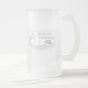 Run MI Beer Mug
