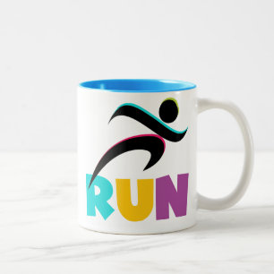 RUN Multi Two-Tone Coffee Mug