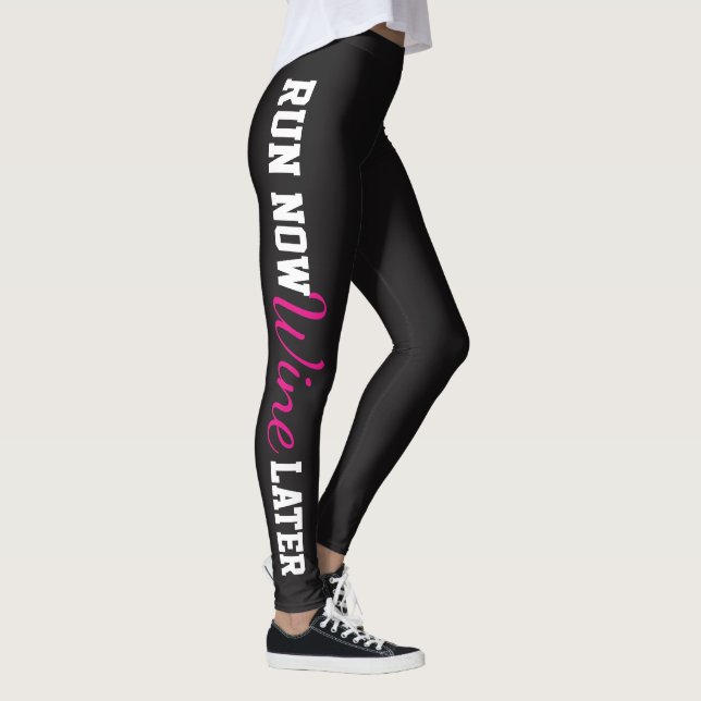 Run Now Wine Later Leggings (Right)